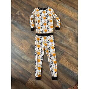 NEW LITTLE SLEEPIES Toddler Boo Crew Pajama Top and Bottom Set (4T)